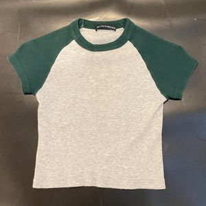 Brandy Melville Bella Top - Green/Gray